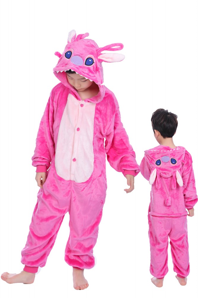 Combinaison Pyjama Rose Stitch Anagel Animaux Déguisement Enfants