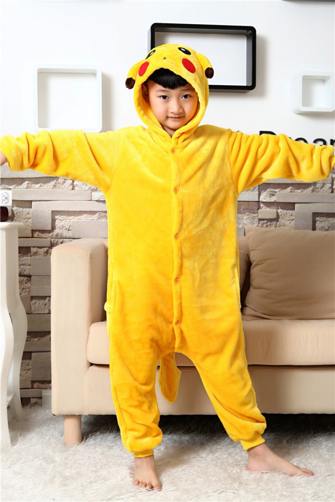 Combinaison Pyjama Pikachu Animaux Déguisement Enfants Halloween