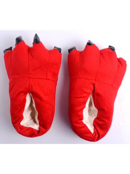Chaussures en peluche rouge Paw Claw