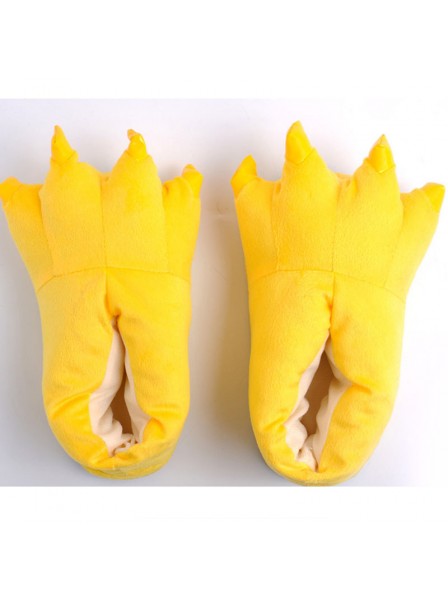 Chaussures en peluche jaune Paw Claw