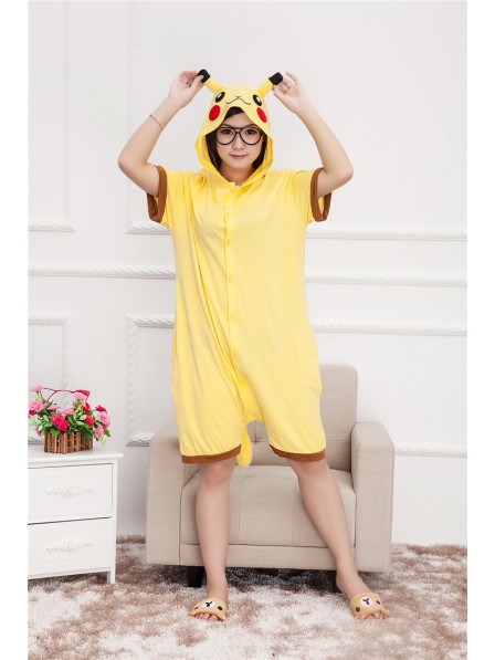 Combinaison Pyjama Pikachu Animaux Manches courtes Déguisement