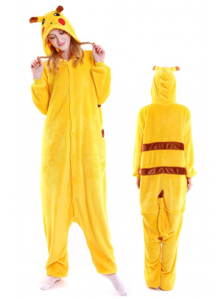 Combinaison Pyjama Pikachu Animaux Déguisement Adulte