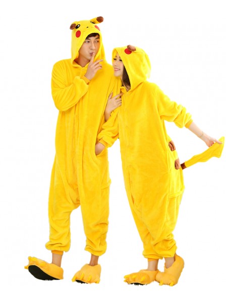 Combinaison Pyjama Pikachu Animaux Déguisement Flanelle