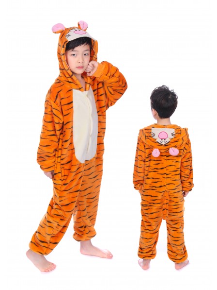 Combinaison Pyjama Winnie l'ourson Tigrou Animaux Déguisement Enfants