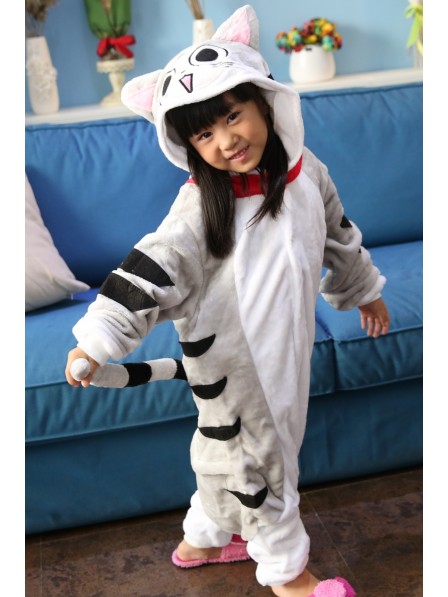 Combinaison Pyjama Cheese Chat Animaux Déguisement Enfants