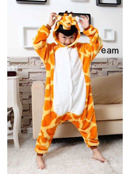 Combinaison Pyjama Girafe Animaux Déguisement Enfants