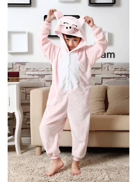 Combinaison Pyjama Rose Cochon Animaux Déguisement Halloween