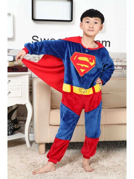 Combinaison Pyjama Superman Animaux Déguisement Enfants