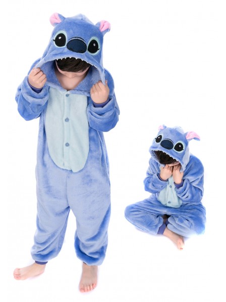 Combinaison Pyjama Stitch Animaux Déguisement Enfants