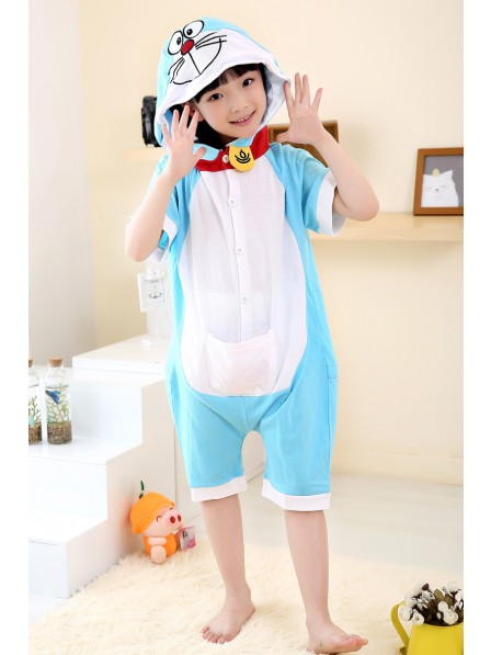 Combinaison Pyjama Doraemon Animaux Enfants Manches courtes