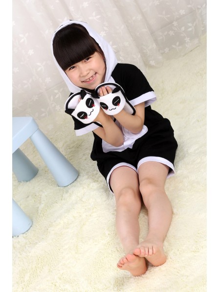 Combinaison Pyjama Panda Animaux Enfants Manches courtes