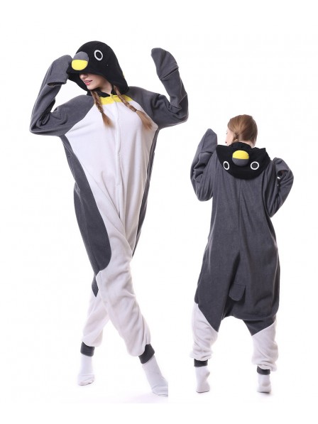 Combinaison Pyjama Gris Pingouin Animaux Déguisement