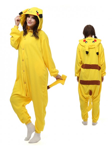 Combinaison Pyjama Pikachu Animaux Déguisement Polaire