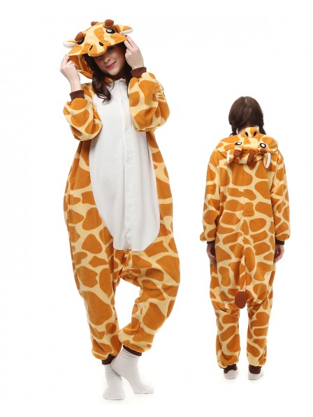 Combinaison Pyjama Girafe Animaux Déguisement Polaire