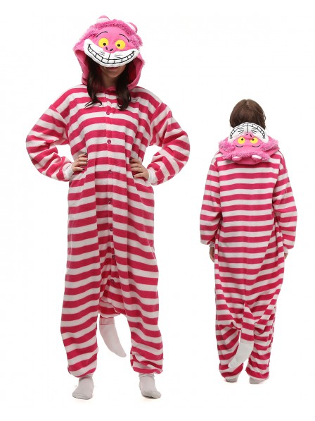 Combinaison Pyjama Chat du Cheshire Animaux Déguisement Polaire