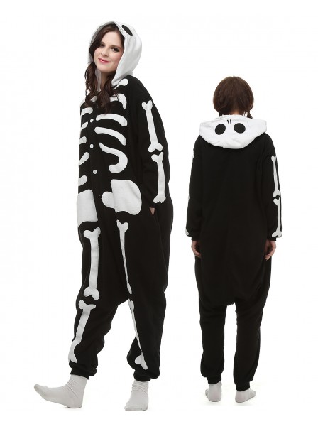 Combinaison Pyjama Squelette Animaux Déguisement Polaire