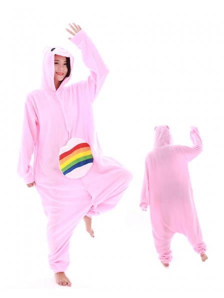 Combinaison Pyjama Rainbow Ours Animaux Déguisement Polaire