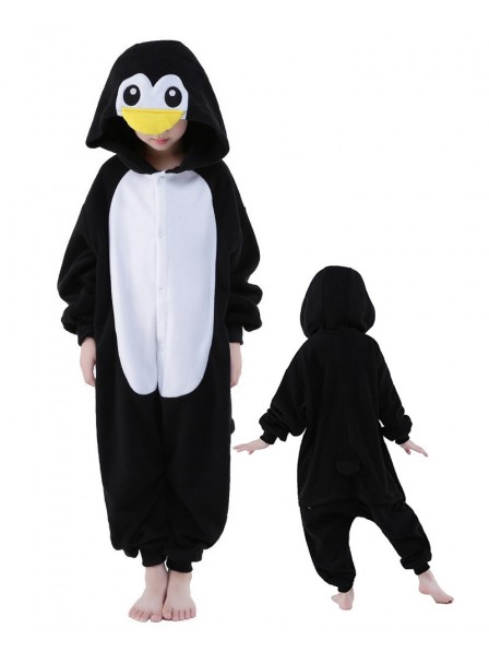 Combinaison Pyjama Pingouin Animaux Enfants Polaire