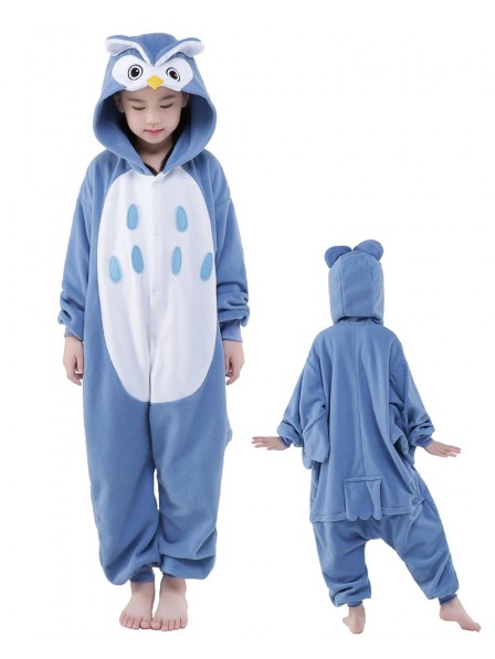 Combinaison Pyjama hibou Animaux Enfants Polaire