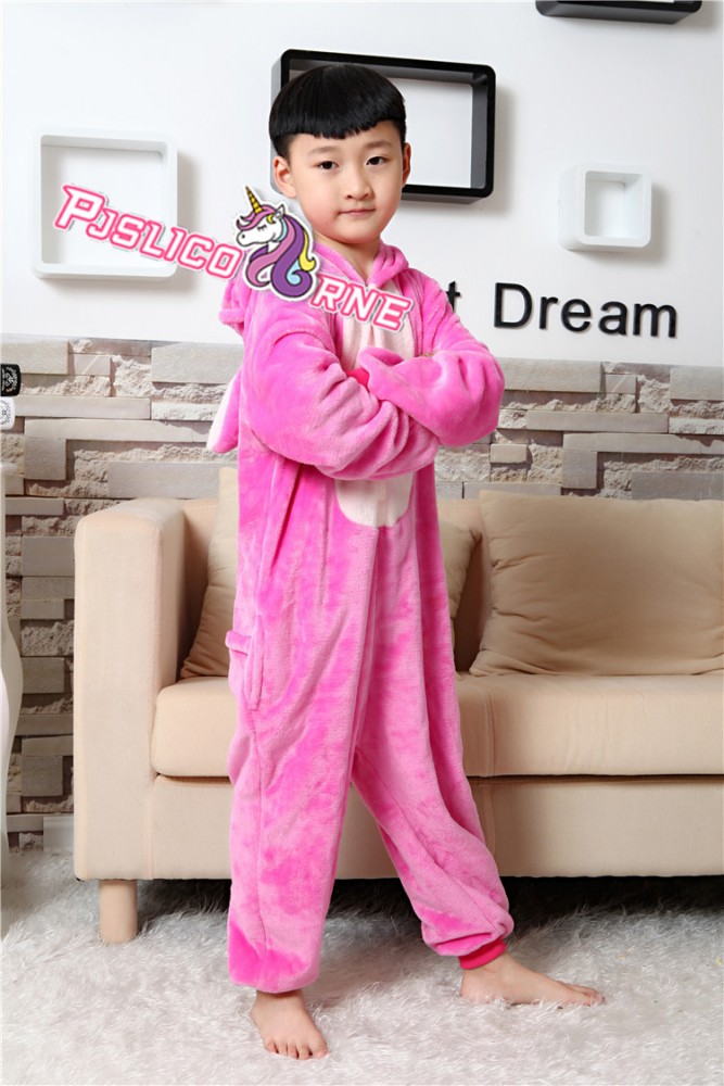 Combinaison Pyjama Rose Stitch Animaux Déguisement Enfants - Kigurumi Pyjamas  Combinaison